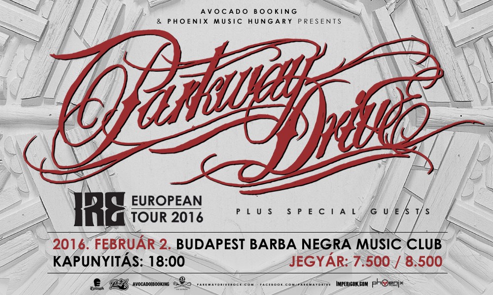 Parkway Drive - IRE European Tour a Barba Negrában